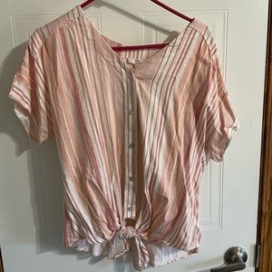 Como vintage linen top size medium